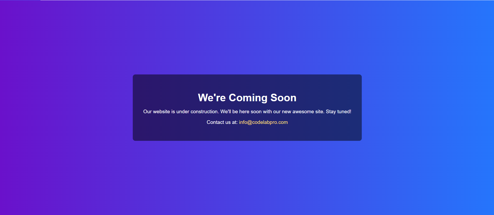 Stylish Coming Soon HTML CSS