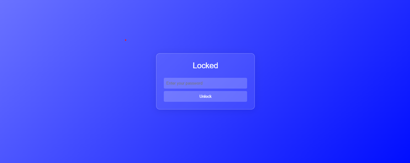 Bootstrap lock screen html css source code