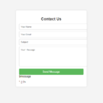 php contact form html css php source code