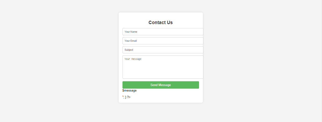 php contact form html css php source code