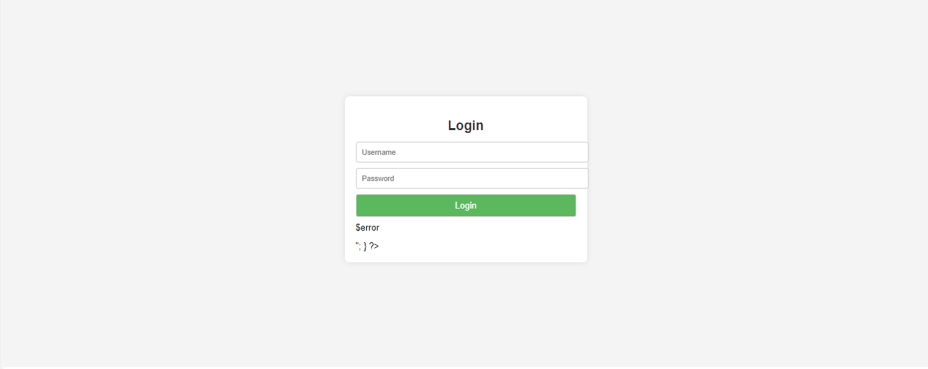 php login form source code