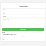 php inquiry form source code